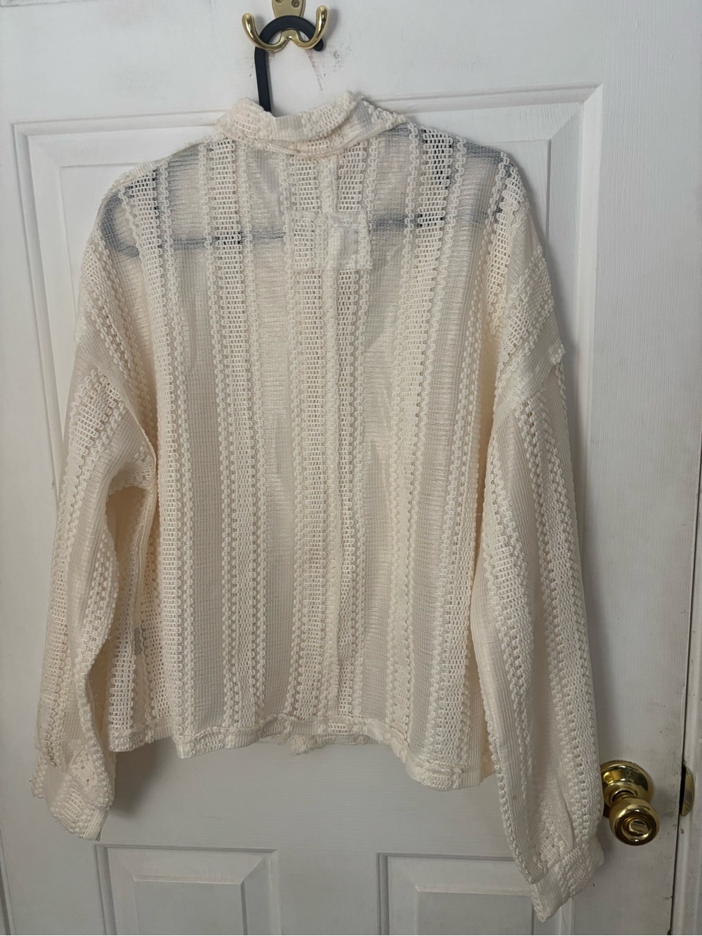 POL Cream Textured Knit Button-Up Jacket - Picture 3 of 7